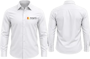 Camisa social branca Mangoni