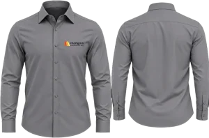 Camisa social cinza Mangoni