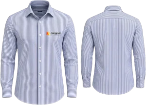 Camisa social listrada Mangoni